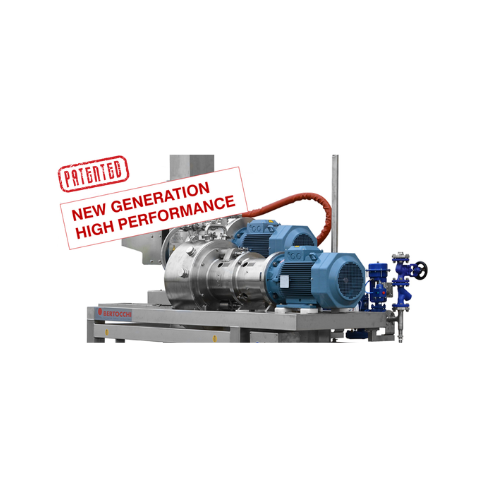 Frozen extraction turbo extractor for fruit and vegetable purees