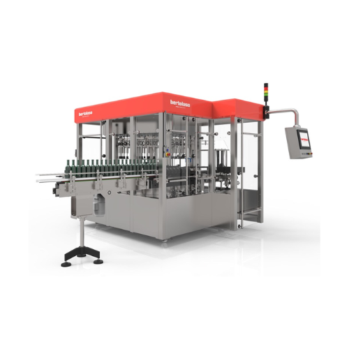 Inspection system for filled glass bottles