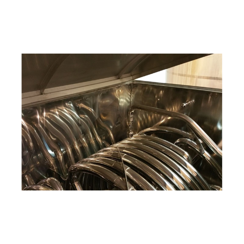 Continuous cooker for vegetables and fruits