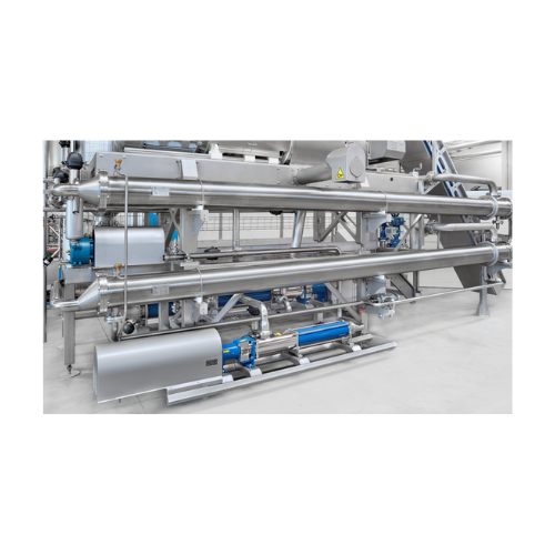 Heater for enzymatic inactivation of fruit and vegetable pulp