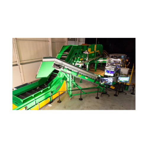 Troughed belt conveyor for efficient material transport