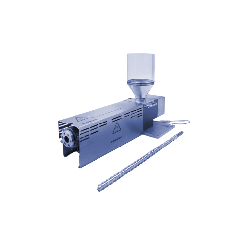 Polymer testing extruder
