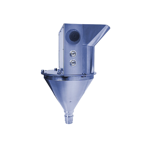 Vertical forced feeder for extruders