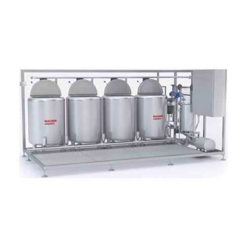 Claryfing agent dosing station for beverage production