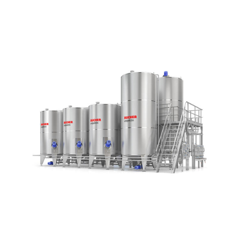 Commercial juice mixing station