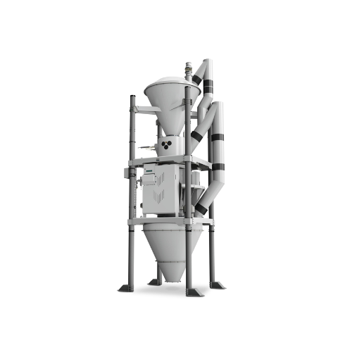 Fully automatic batch scale for powdery and granular products