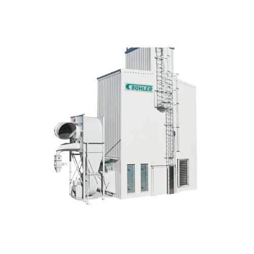 Continuous-flow dryer for grain and oilseeds