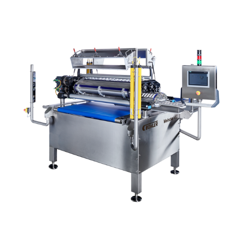 Biscuit wire cutter and depositor for confectionery production