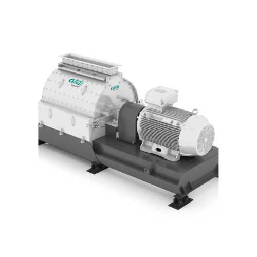 Hammer mill for fine grinding in food and feed industries