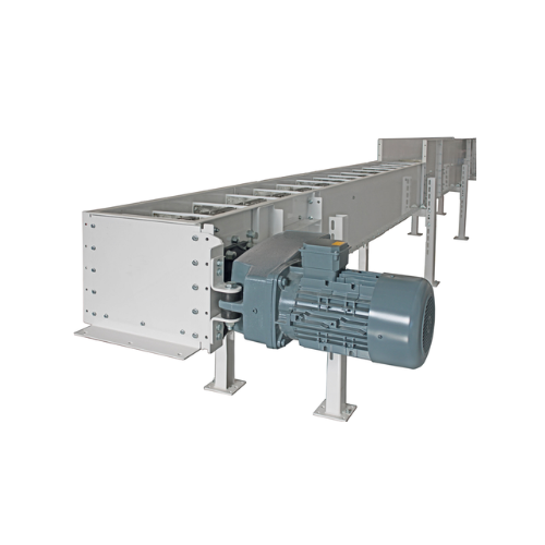 Chain conveyor for grain and floury products