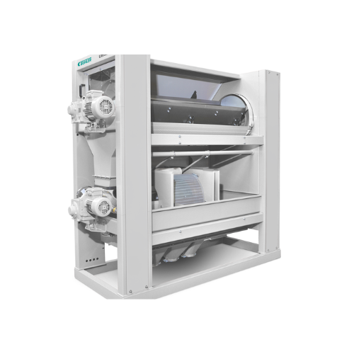 Indented separator for grain quality control