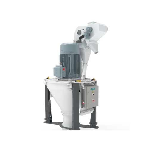 Vertical hammer mill for feed and grain processing