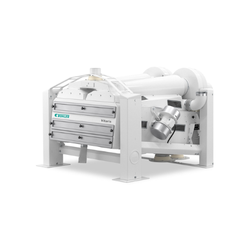Efficient grain destoning and concentrating system