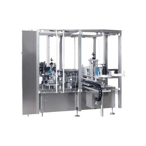 High-speed labelling solution for syringes and vials