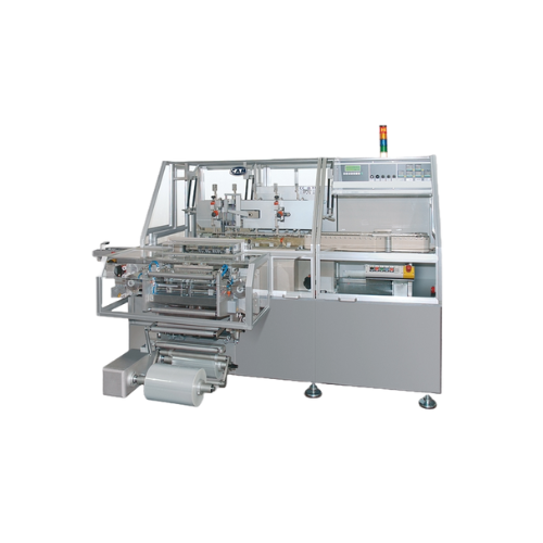 High-speed continuous motion overwrapper for thin films