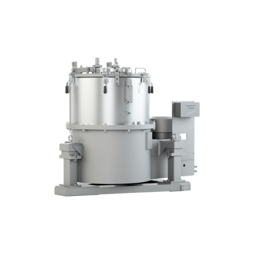 Industrial filter centrifuges for high solids content processing
