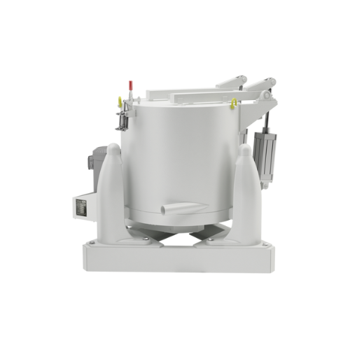 Batch centrifuge for de-oiling metal chips