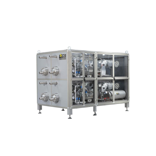 Scraped surface heat exchanger for oils and fats