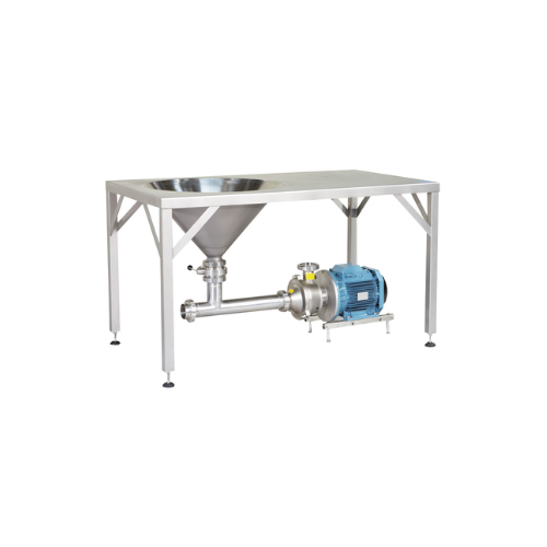 Powder addition system for oils and fats