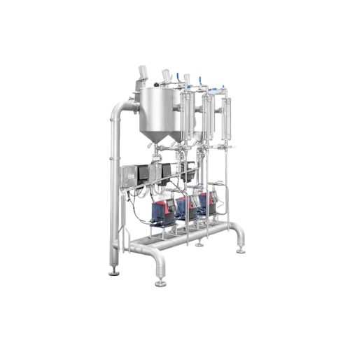 Mixing and metering system for candy production