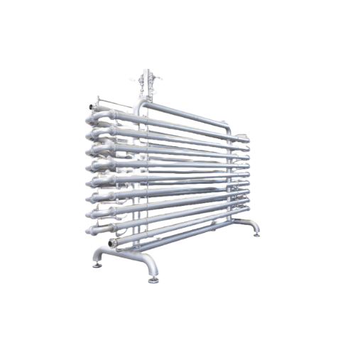 Static cooler for jelly and foam manufacturing