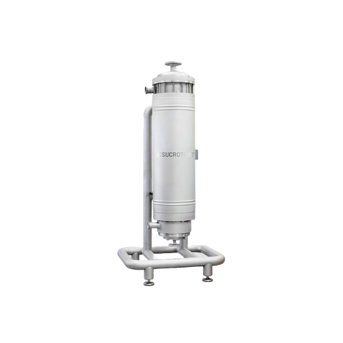 Hygienic pressure dissolver for high heat exchange