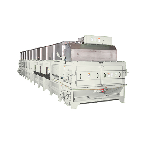 Heavy-duty horizontal dryer/cooler for pellets and meal
