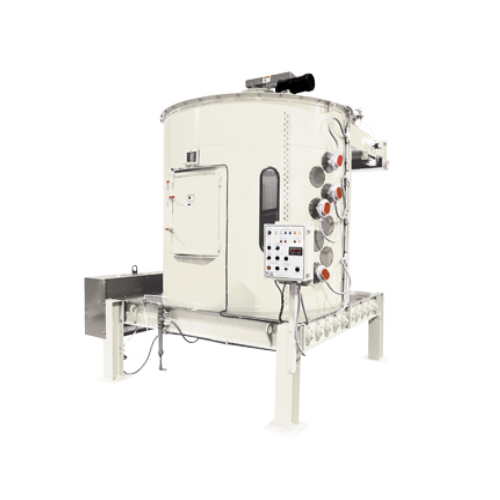 Industrial circular coolers for uniform product cooling