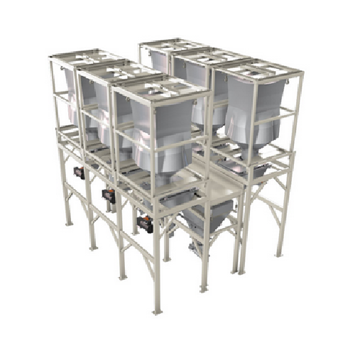 Bulk bag weighing system for batching operations