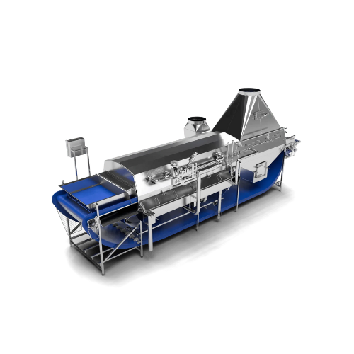 Evaporative blancher for fruits and vegetables