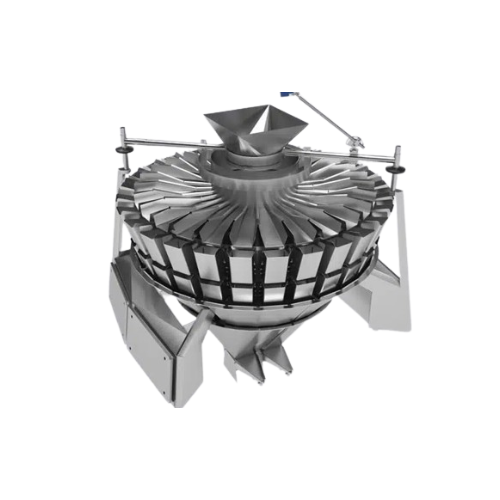Multihead weigher with vibratory feeding