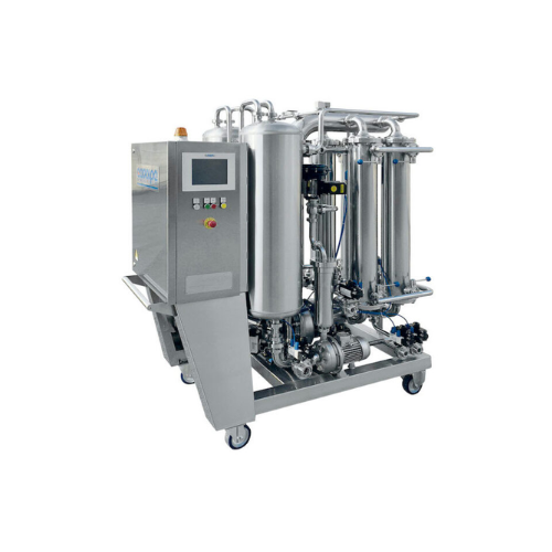 Automatic cross-flow filter for wine