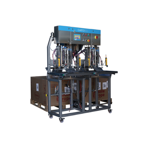 Bag-in-box filler with dual heads and automatic features
