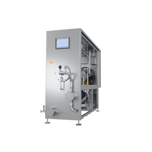 Lobe pump for industrial ice cream production with ammonia Nh3