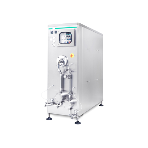 Lobe pump freezer for industrial ice cream production