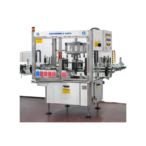 Self-adhesive labeling system for bottles