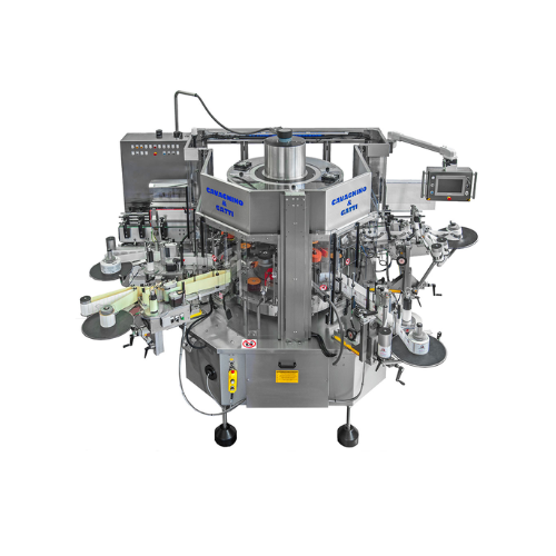 Self-adhesive labelling system for bottles