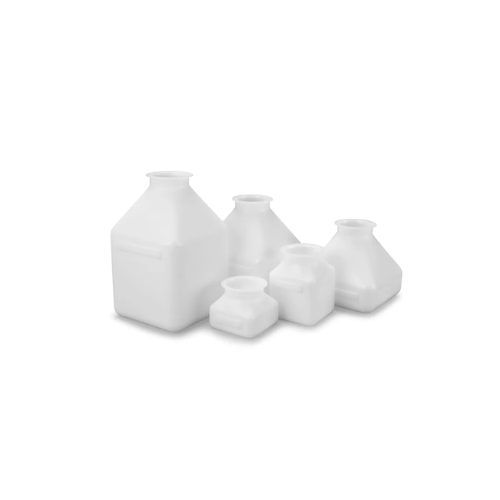 Plastic containers for bulk powder transfer