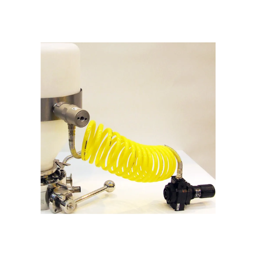Vibratory collar for powder flow assistance