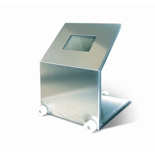 Sliding radiation shield for benches