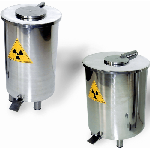 Shielded canisters for radioactive solid waste disposal