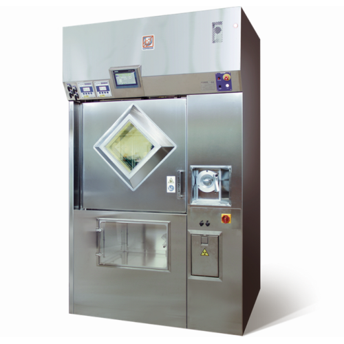 Shielded cell for radiopharmaceutical synthesis