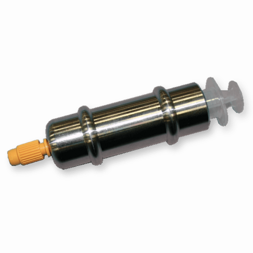 Tungsten syringe shield for radiopharma applications