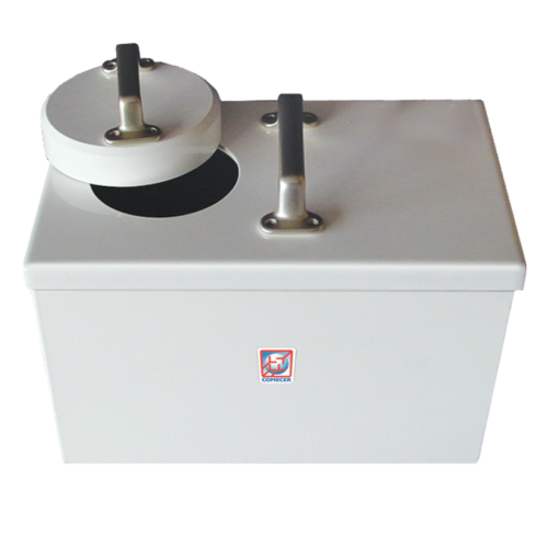 Shielded needle container for contaminated needles