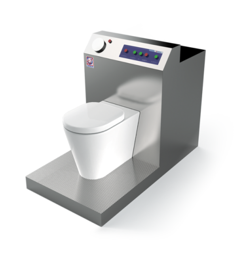 Shielded Wc for disposal of organic radioactive waste