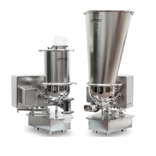 Pharmaceutical design feeders for precise ingredient handling