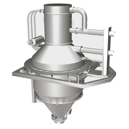 Batch weigh vacuum receiver