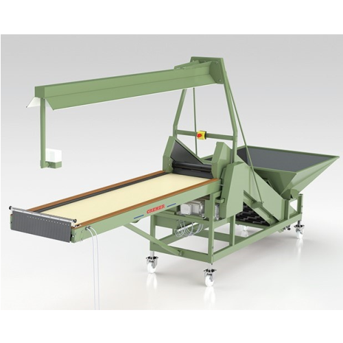 Supply conveyor with integrated bulb inspection belt