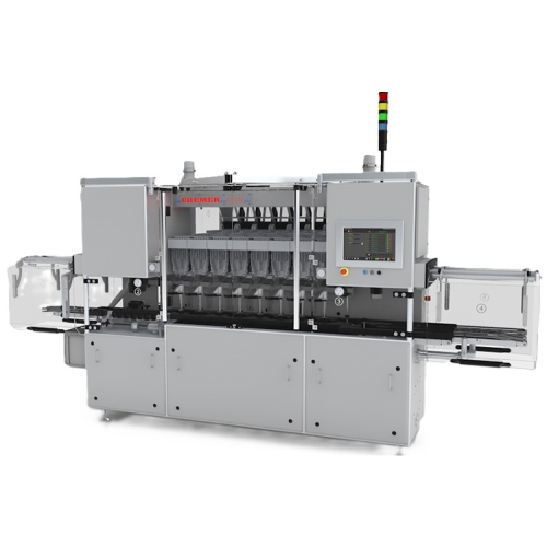 In-motion pharmaceutical bottle filler