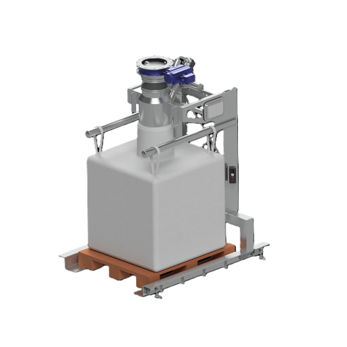 Bigbag filling system for powder and bulk materials